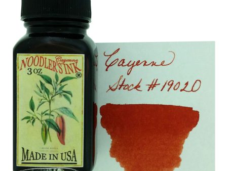 Noodler s 19020 Cayenne Ink Bottle, Red - 88ml Online now