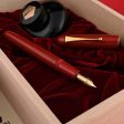 Namiki Yukari Royale Urushi No.20 Fountain Pen, Vermilion Red - 18K Gold Nib For Cheap