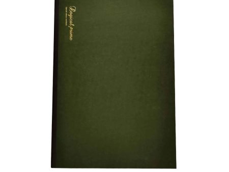 Nakabayashi Logical Prime Fountain Pen Friendly Stitched Notebook, Green - 7mm Ruled Sale