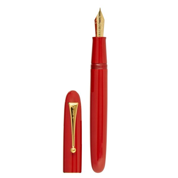 Namiki Yukari Royale Urushi No.20 Fountain Pen, Vermilion Red - 18K Gold Nib For Cheap