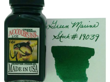 Noodler s 19039 Green Marine Ink Bottle, Green - 88ml on Sale