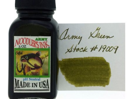 Noodler s 19009 Army Ink Bottle, Green - 88ml Online Sale