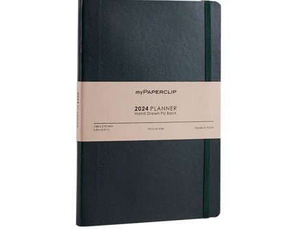 myPAPERCLIP R2 2024 Weekly Planner - Green Online Sale