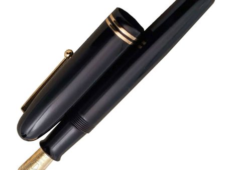 Namiki Urushi No.50 (Emperor Size) with Rings Fountain Pen, Black - 18K Gold Nib For Sale