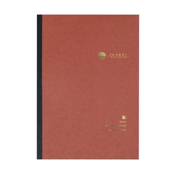 Nakabayashi Yu-Sari Fountain Pen Friendly Notebook, Rust - Unruled Sale