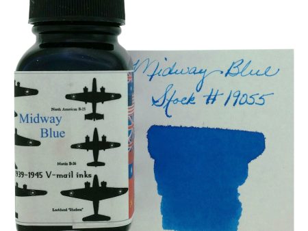 Noodler s 19055 Vmail Midway Blue Ink Bottle - 88ml Online Sale