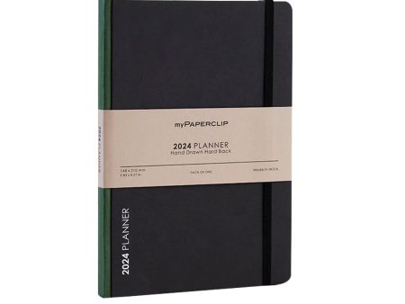 myPAPERCLIP D2 2024 Weekly Planner - Green Online